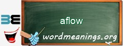 WordMeaning blackboard for aflow